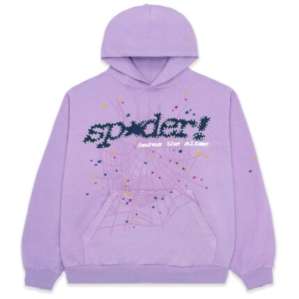Sp5der Acai Hoodie Purple