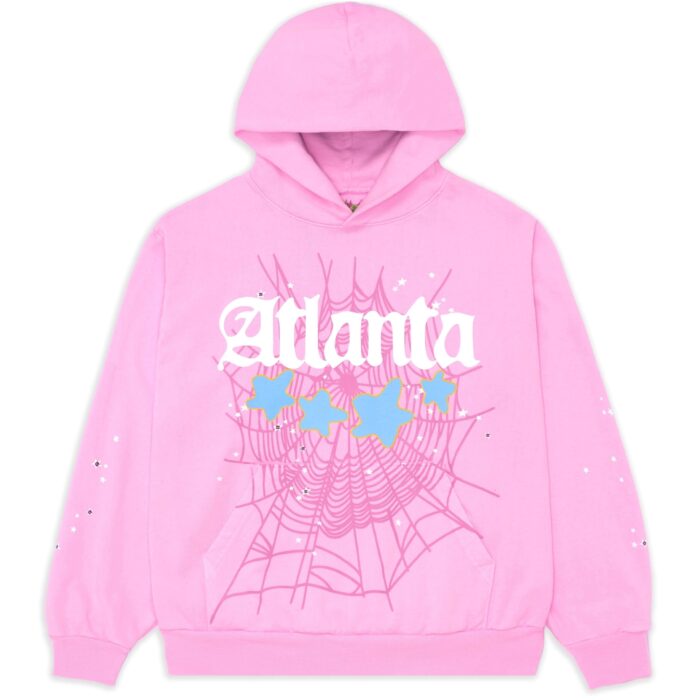 Sp5der Pink Atlanta Hoodie (1)