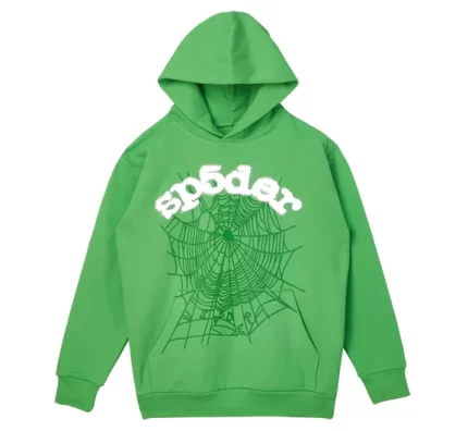 Spider Worldwide Crystal Websuit Hooded Sweatshirt Green
