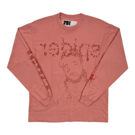 Spider-Worldwide-Yams-Day-Long-Sleeve-Tee-Shirt-Pink-Pre-Owned