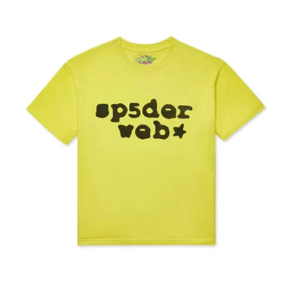 Yellow Black sp5der Web Tee